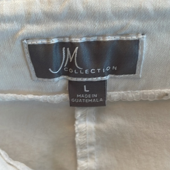 White pull-on capri pants with chain detail - Picture 4 of 4